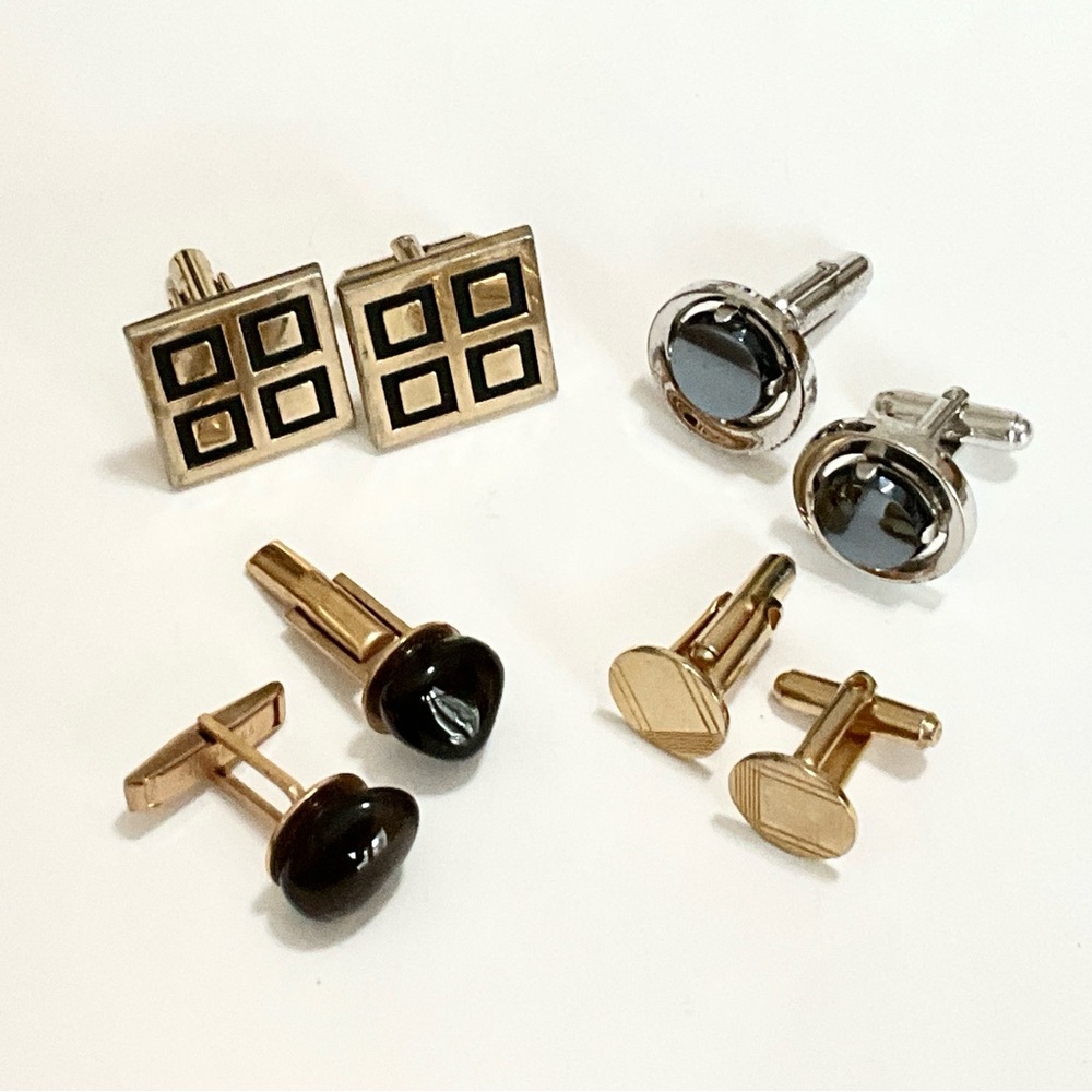 Collection of 4 sets of cuff links